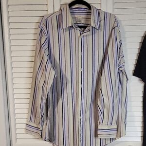 Merona Multicolor Striped Button Down Shirt